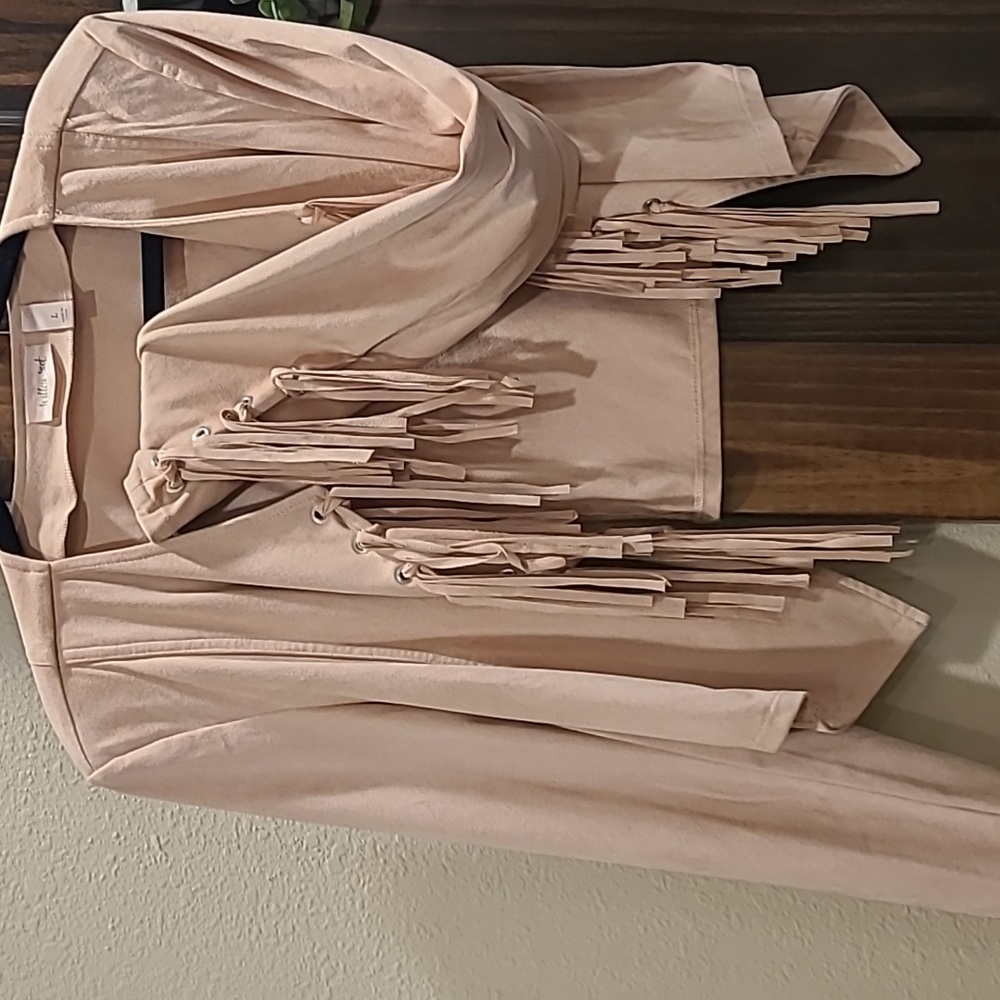 Gorgeous pink suede jacket from Buckle!